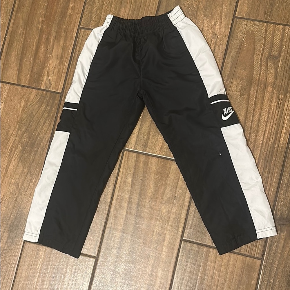 Nike Black and White Sweatpants with Sporty Stripes